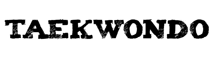 TAEKWONDO Tiza Font