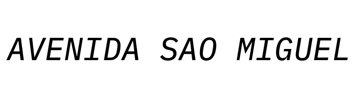 IBM Plex Mono Text Italic  Free Fonts Download