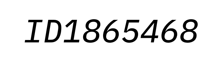 IBM Plex Mono Text Italic  Free Fonts Download