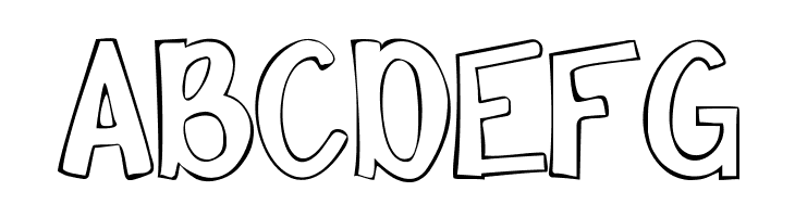 Comik Demo Outline  Free Fonts Download