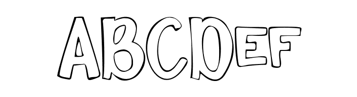 Comik Demo Outline  Free Fonts Download