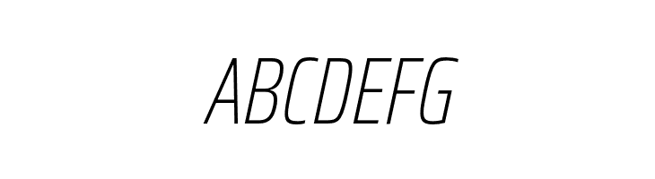 Saira ExtraCondensed Thin Italic  Free Fonts Download