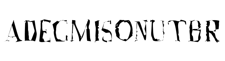 A Font with Serifs. Disordered  Free Fonts Download