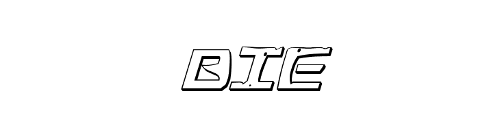 War Eagle 3D Italic  Free Fonts Download