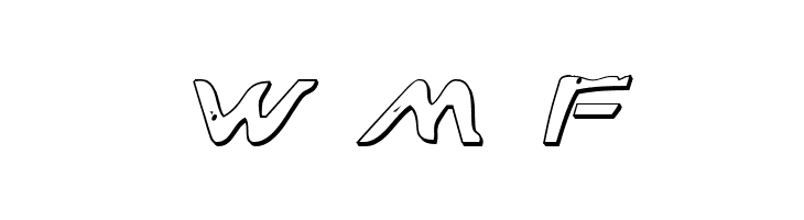 War Eagle 3D Italic  Free Fonts Download