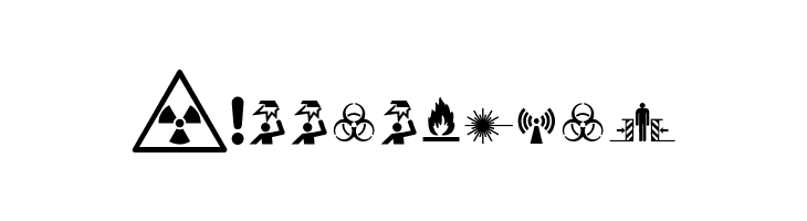 FontsVectorIso7010WarningSign  Free Fonts Download