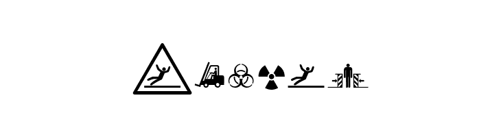 FontsVectorIso7010WarningSign  Free Fonts Download