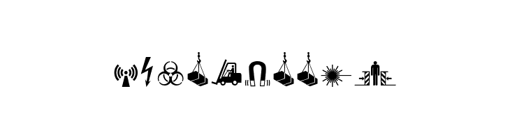 FontsVectorIso7010WarningSign  Free Fonts Download