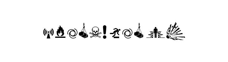 FontsVectorIso7010WarningSign  Free Fonts Download