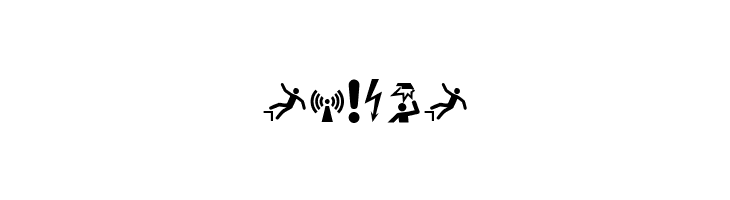 FontsVectorIso7010WarningSign  Free Fonts Download