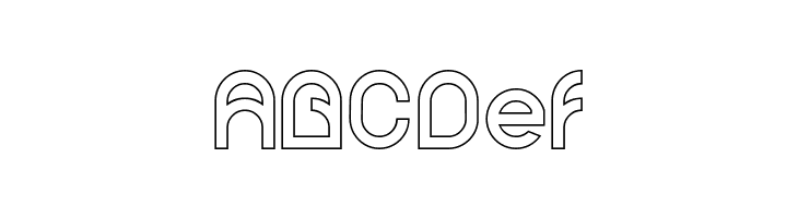 PLASTIC-Hollow  Free Fonts Download