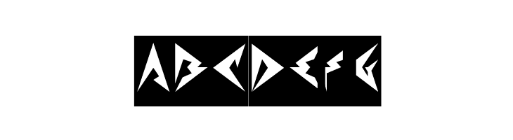 Shinobi Ninja-Inverse  Free Fonts Download