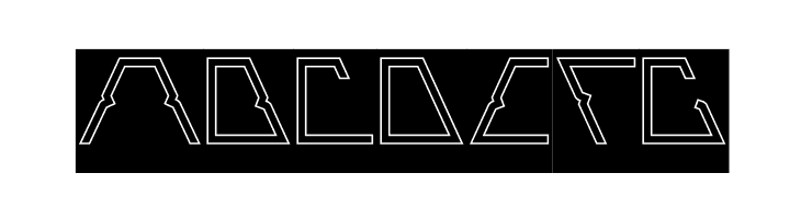 ROBOTIC-Hollow-Inverse  Free Fonts Download