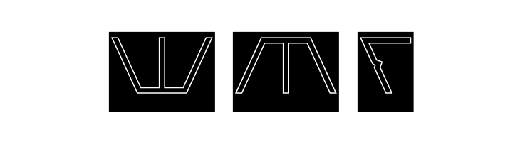 ROBOTIC-Hollow-Inverse  Free Fonts Download