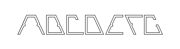 ROBOTIC-Hollow  Free Fonts Download