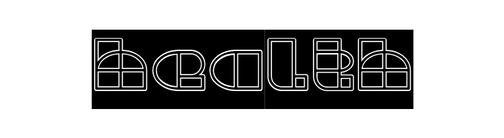 WAREHOUSE PROJECT-Hollow-Invers  Free Fonts Download