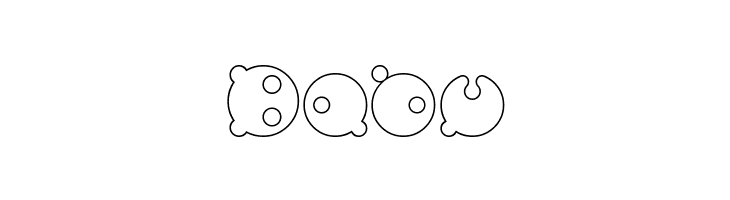 MASTER PANDA-Hollow  Free Fonts Download