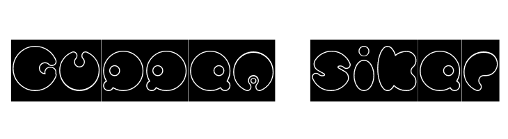 MASTER PANDA-Hollow-Inverse  Free Fonts Download