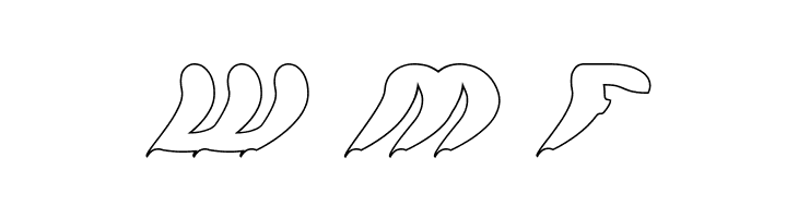 let it be-Hollow  Free Fonts Download