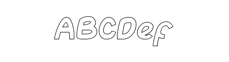 abc-Hollow  Free Fonts Download