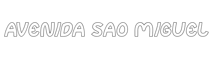 abc-Hollow  Free Fonts Download