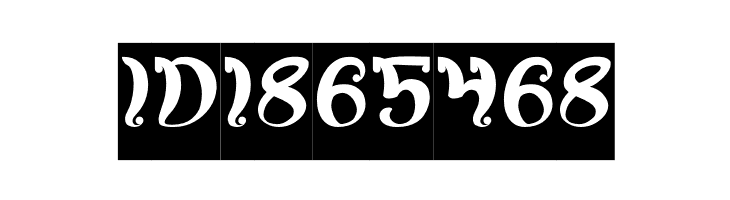 Fancy Curly-Inverse  Free Fonts Download