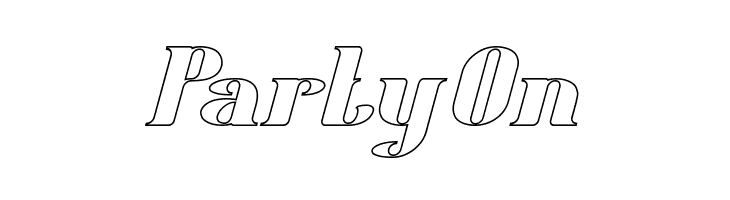 Oceanography-Hollow  Free Fonts Download