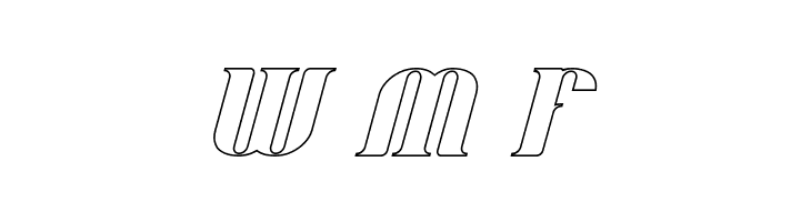 Oceanography-Hollow  Free Fonts Download