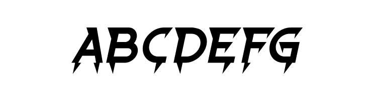 Ride The Lightning Italic  Free Fonts Download