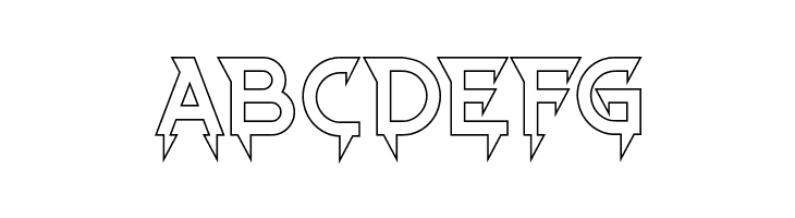 Ride The Lightning-Hollow  Free Fonts Download