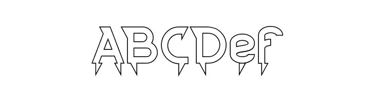 Ride The Lightning-Hollow  Free Fonts Download