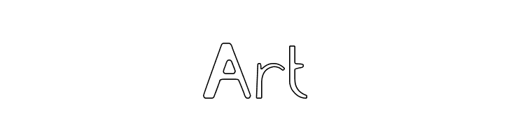 Cartoon Character-Hollow  Free Fonts Download