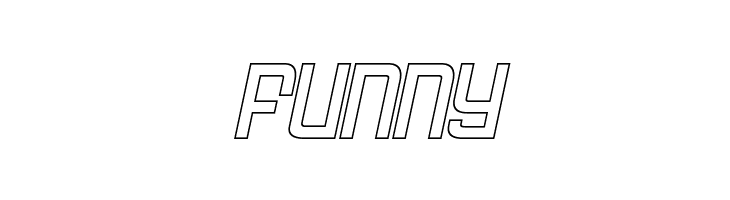 FODECUMBERS THIN ITALIC HOLOW Italic  Free Fonts Download