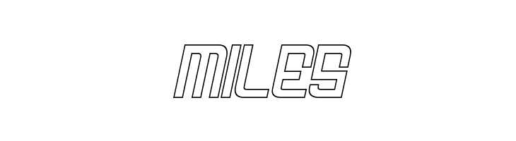 FODECUMBERS THIN ITALIC HOLOW Italic  Free Fonts Download