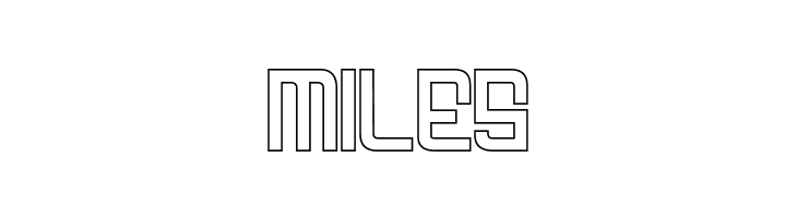 FODECUMBERS THIN HOLOW  Free Fonts Download