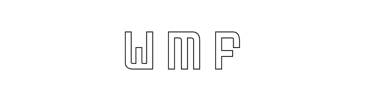 FODECUMBERS THIN HOLOW  Free Fonts Download