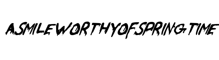 Were-Beast Italic  Free Fonts Download