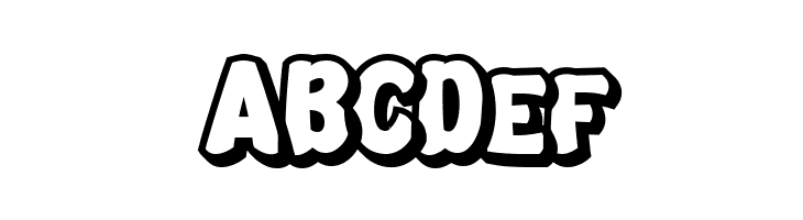 Smack Boom Outline  Free Fonts Download