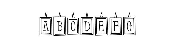 Hanging Frames Regular  Free Fonts Download