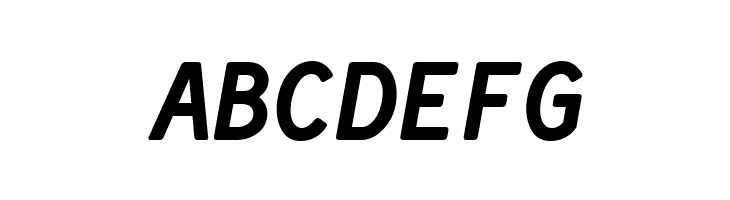 Simply Mono Bold Oblique  Free Fonts Download