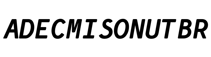 Simply Mono Bold Oblique  Free Fonts Download