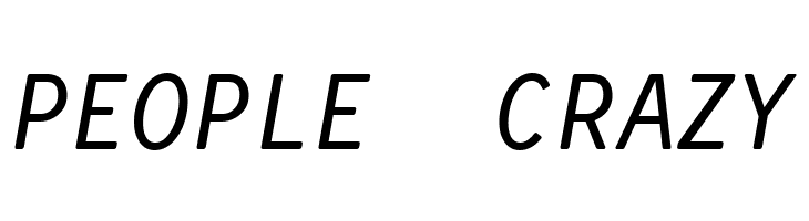 Simply Mono Book Oblique  Free Fonts Download