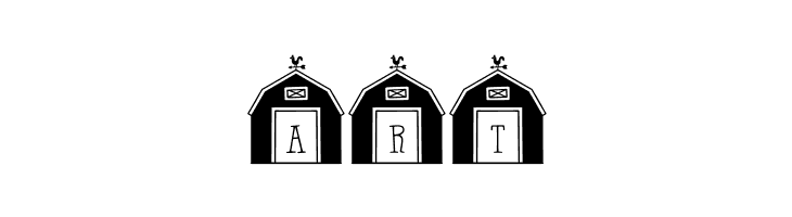 Barn-Letters Filled  Free Fonts Download