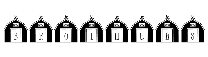 Barn-Letters Filled  Free Fonts Download