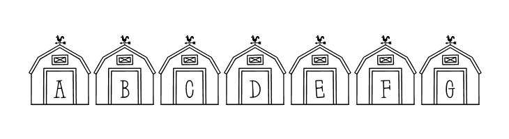 Barn-Letters Regular  Free Fonts Download