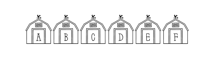 Barn-Letters Regular  Free Fonts Download