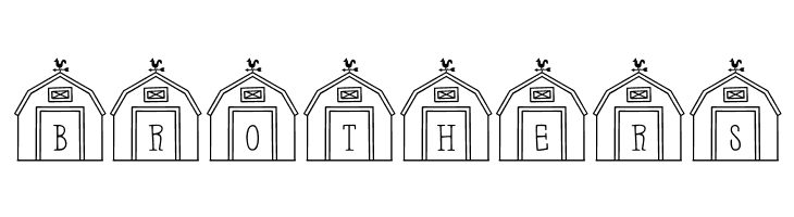 Barn-Letters Regular  Free Fonts Download