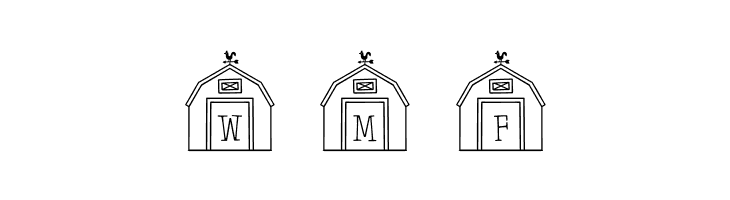 Barn-Letters Regular  Free Fonts Download
