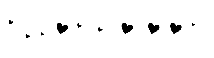 QUIRKY LOVE HEARTS Regular  Free Fonts Download