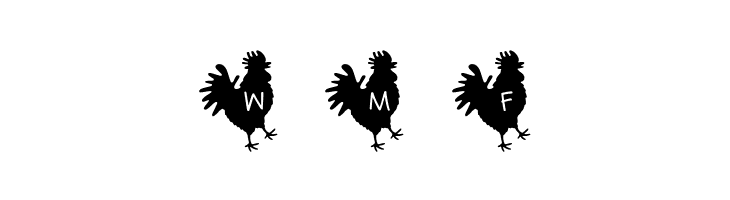 Rooster*Letters Regular  Free Fonts Download